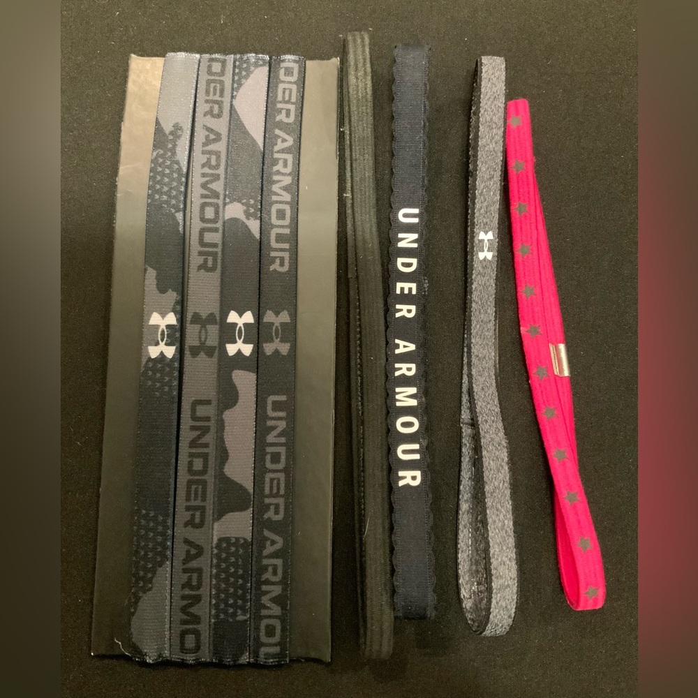 Under Armour Black, Gray, and Pink Headbands